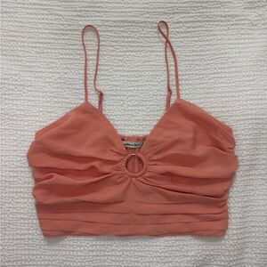 Abercrombie & Fitch Peach Ruched Camisole